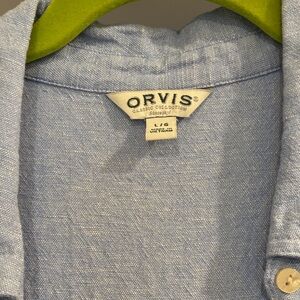 Orvis Sky Blue Casual Button Down Shirt